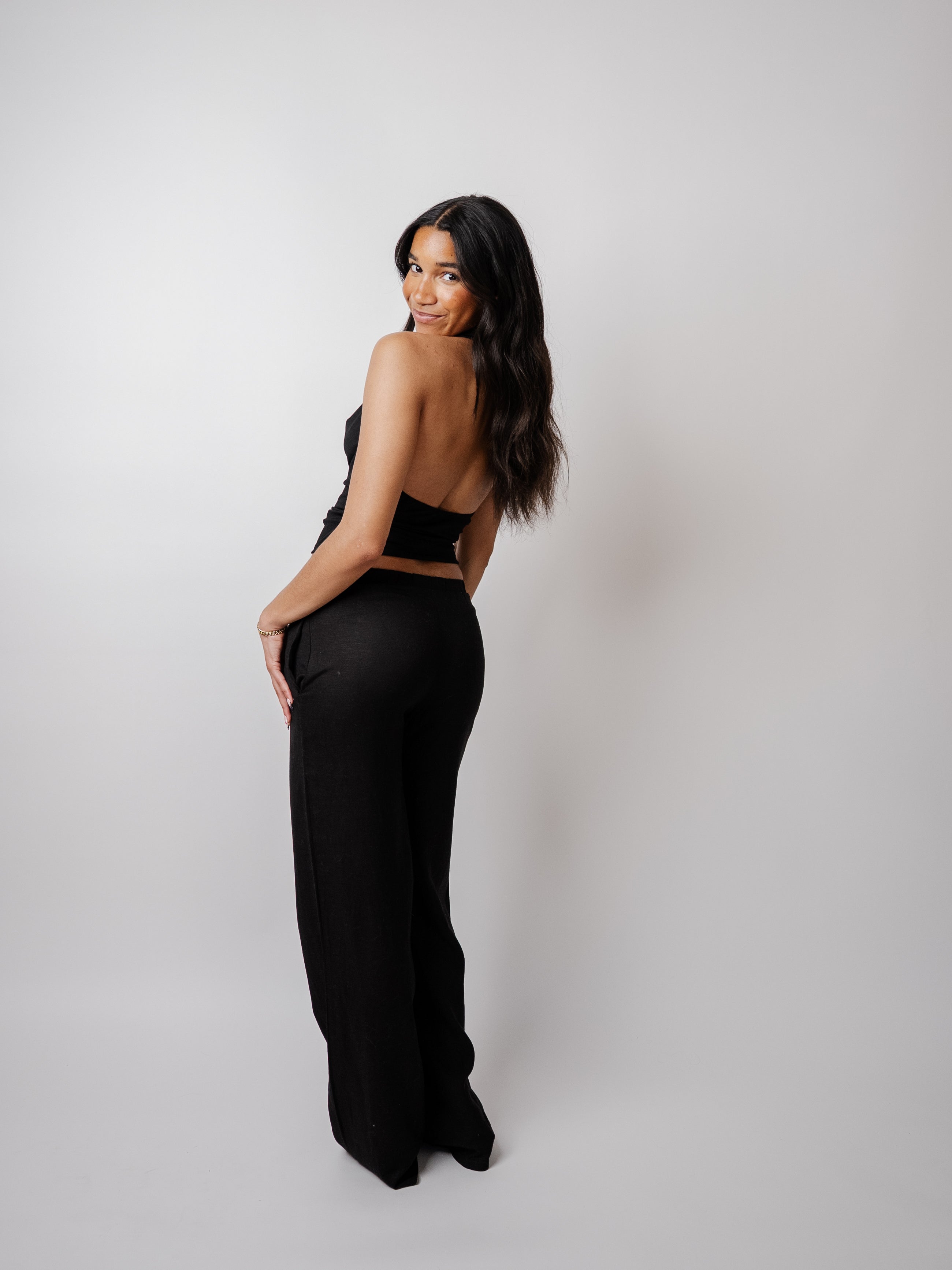 MIDNIGHT WIDE LEG PANTS