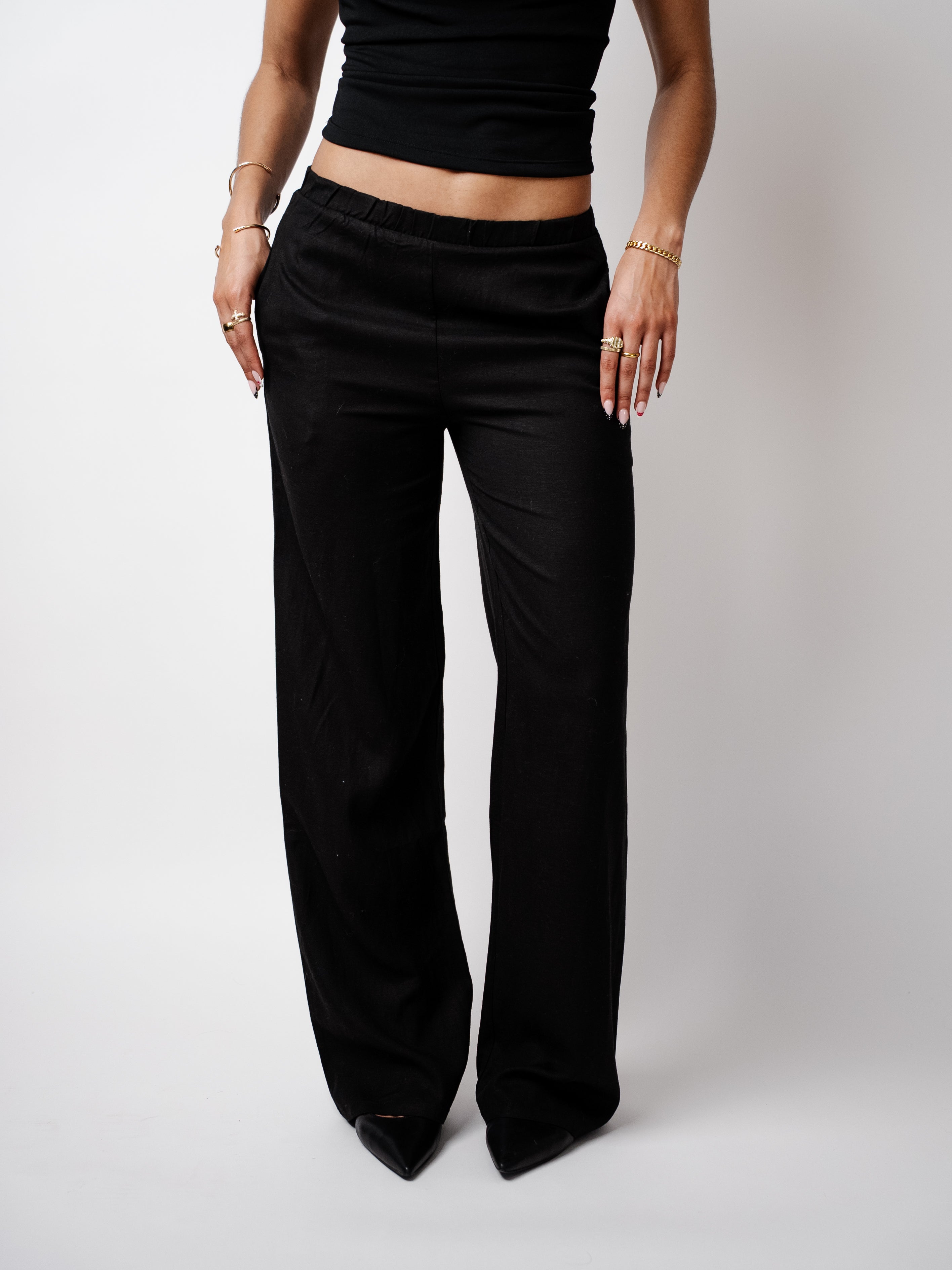 MIDNIGHT WIDE LEG PANTS