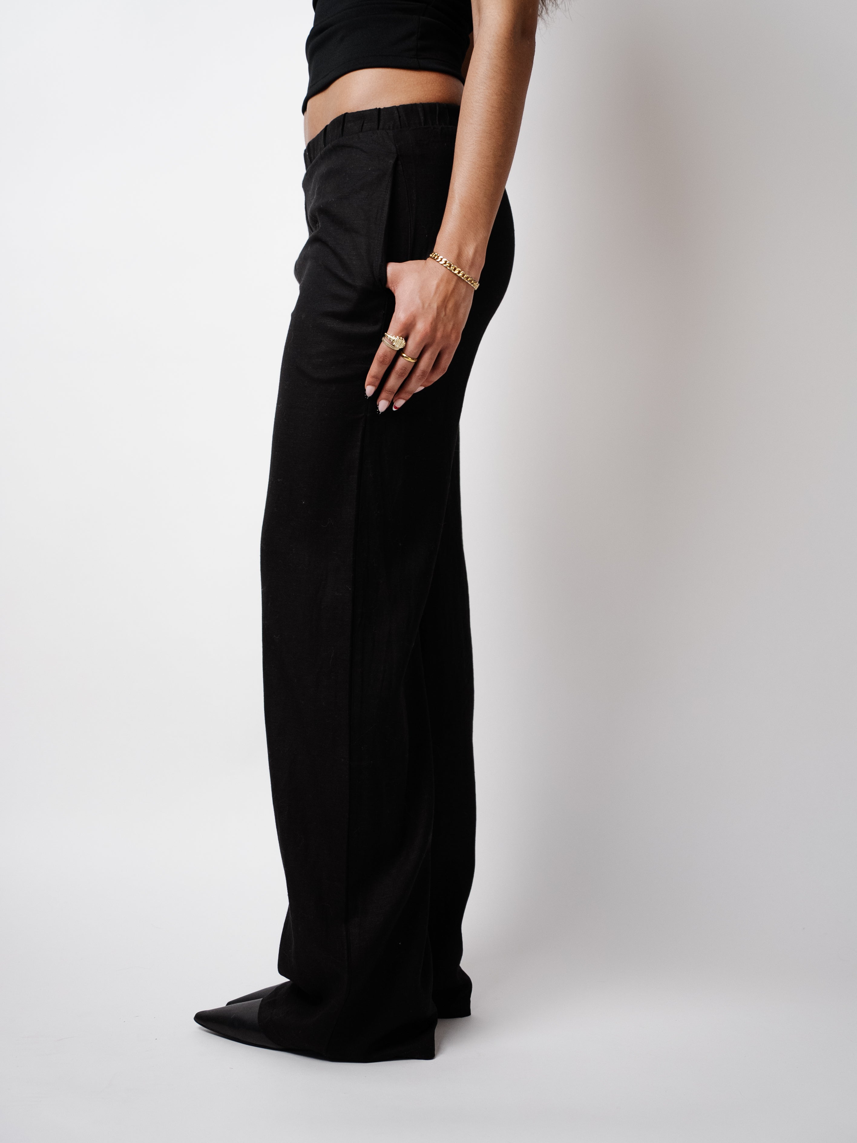 MIDNIGHT WIDE LEG PANTS