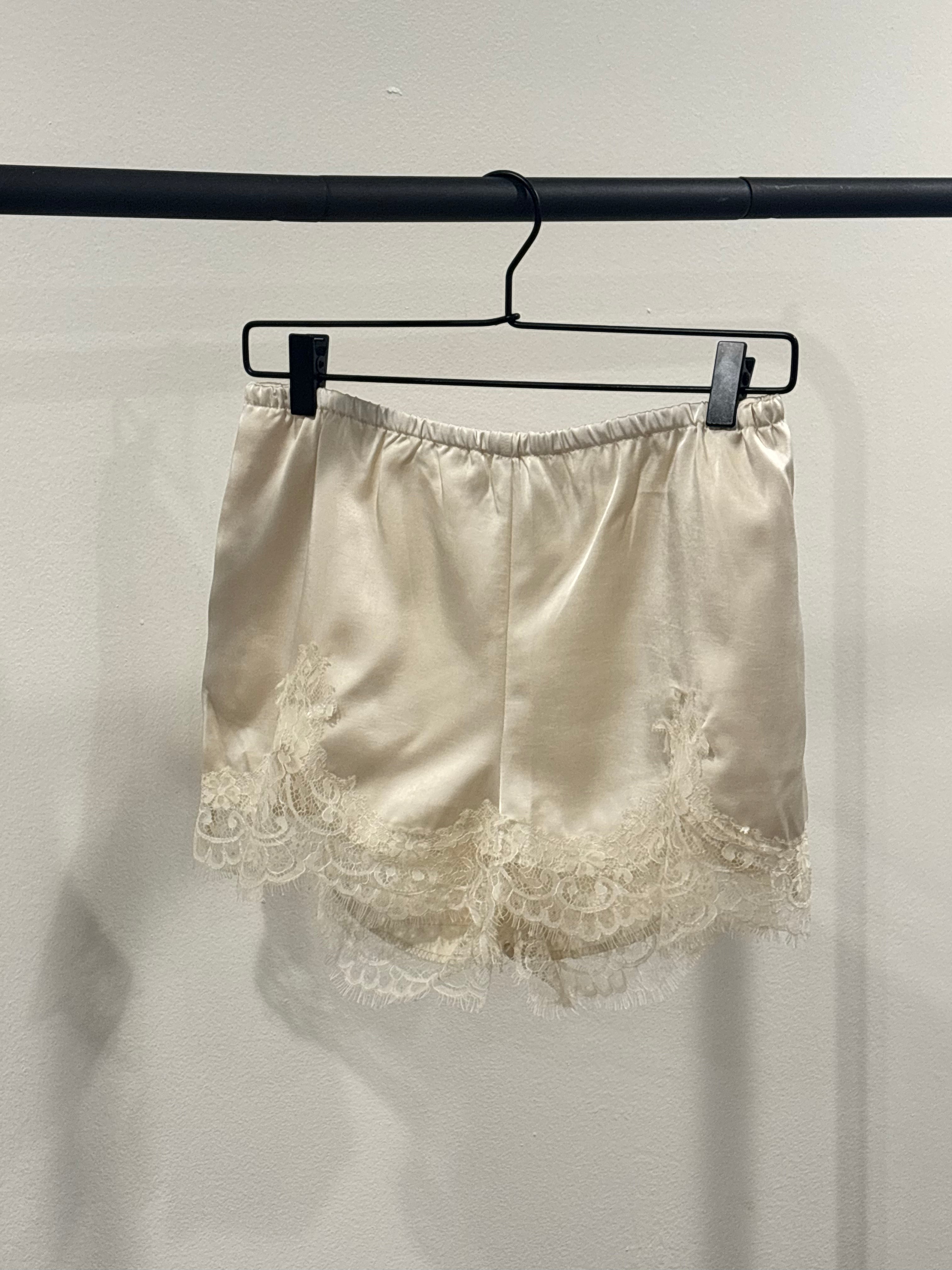 Ivory Lace Shorts