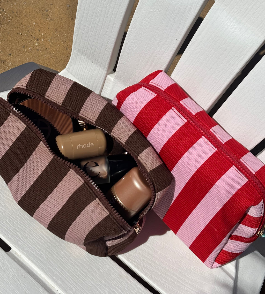 Summer Stripes Makeup Bag