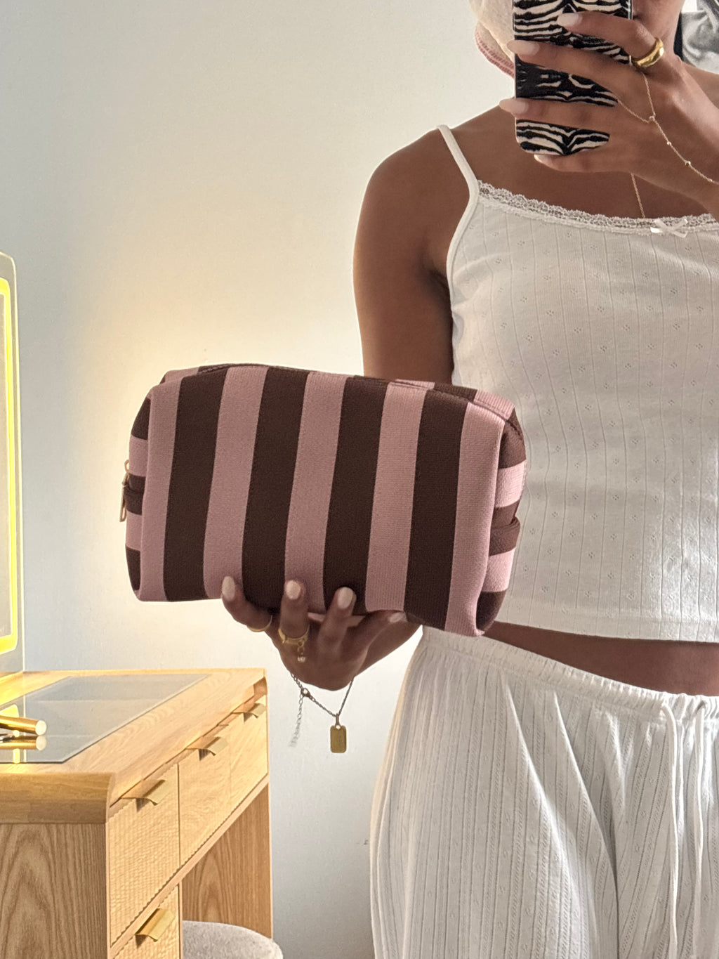 Summer Stripes Makeup Bag