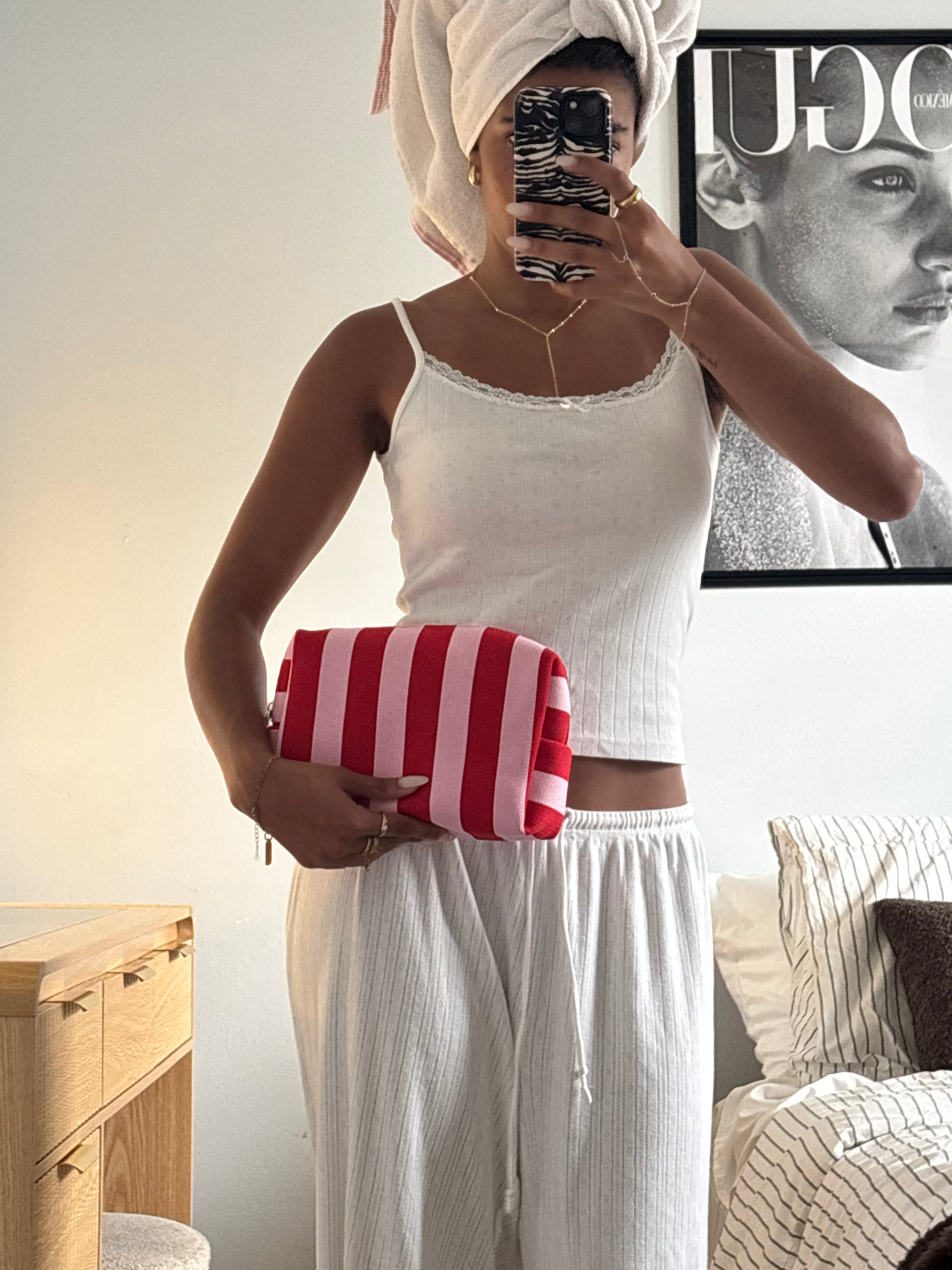 Summer Stripes Makeup Bag